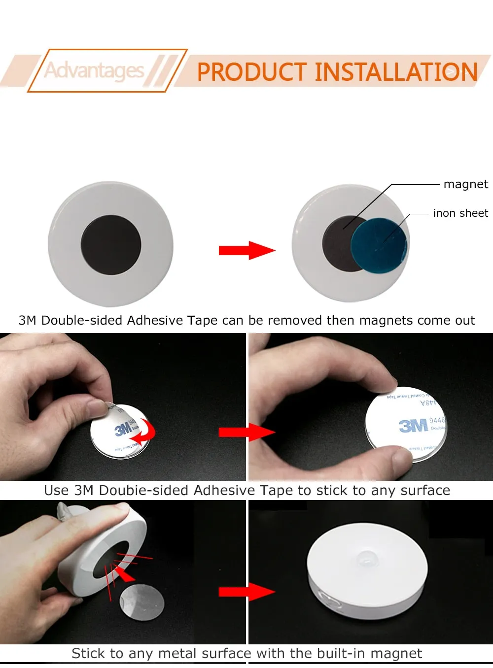 2020 New Night Lamp With Motion Sensor Warm/White Night Lights For Home As Children's Night Light For Kitchen/ Cabinet/ Wardrobe
