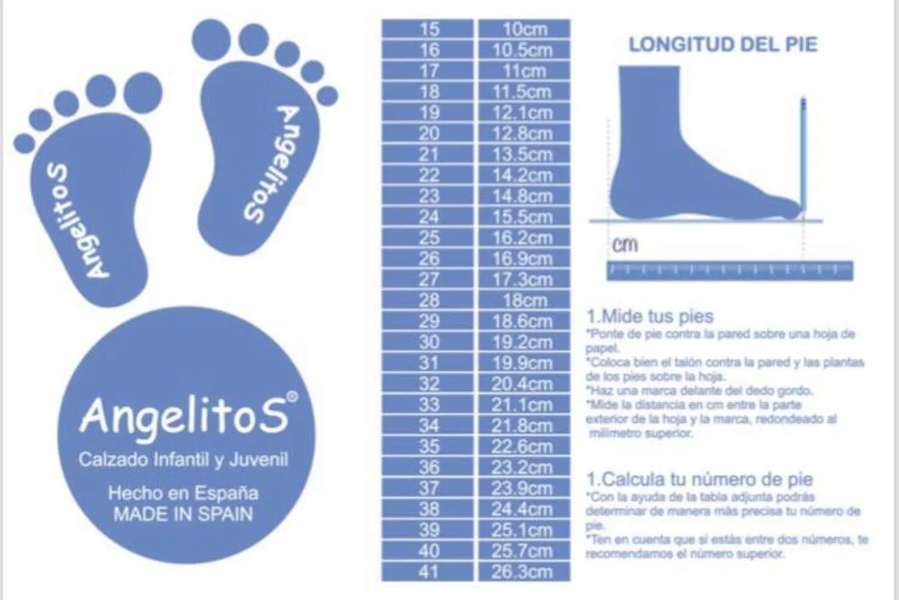 Angelitos - Boys Spanish Leather White T-Bar Shoes
