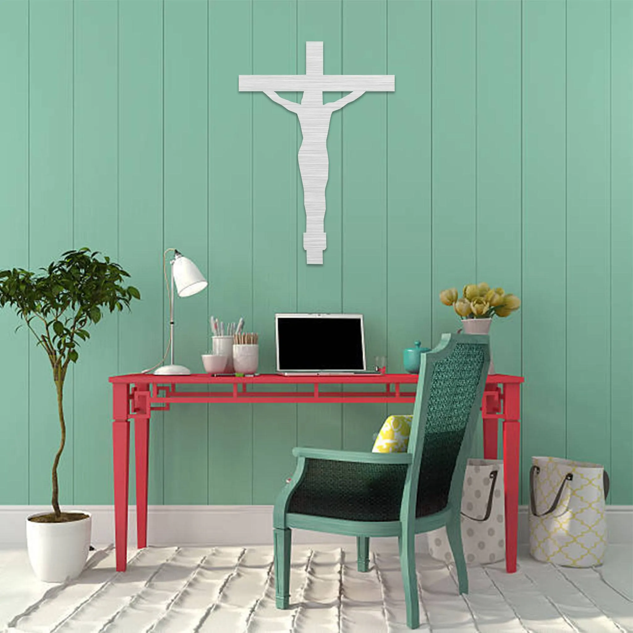 Crucifix Cross - Metal Wall Art