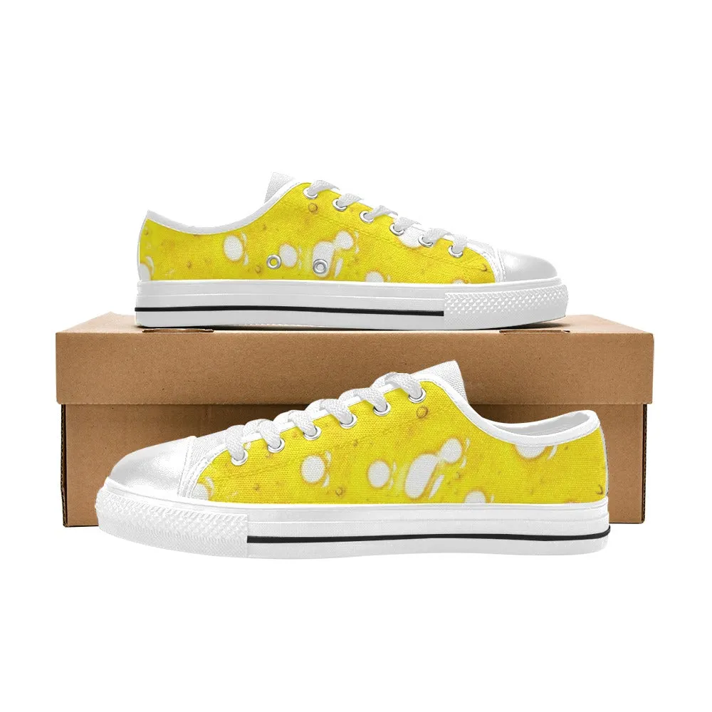 Dab Slab Low Tops - White