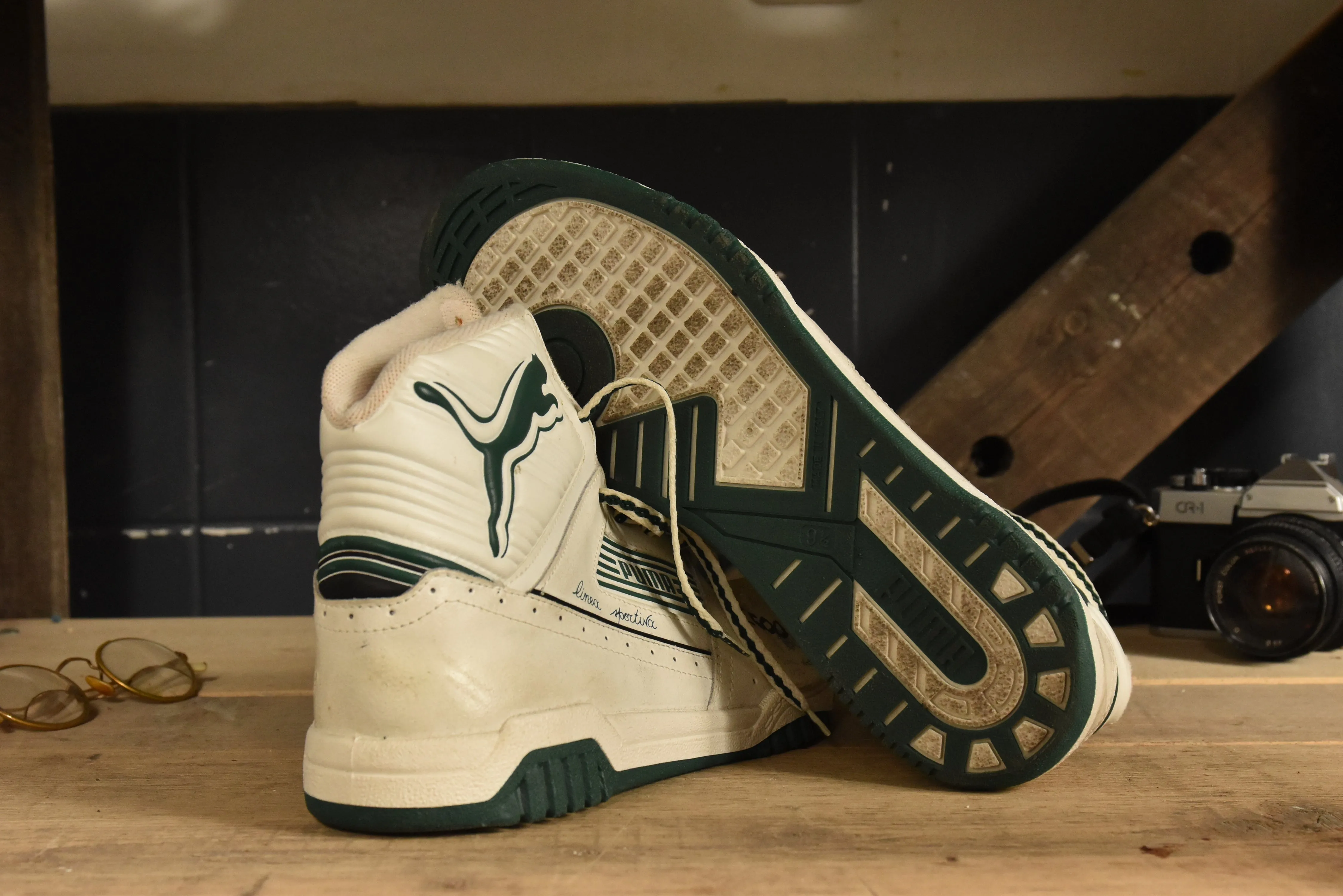 Early 80's PUMA High-Top Sneaker, neu, Gr. 42
