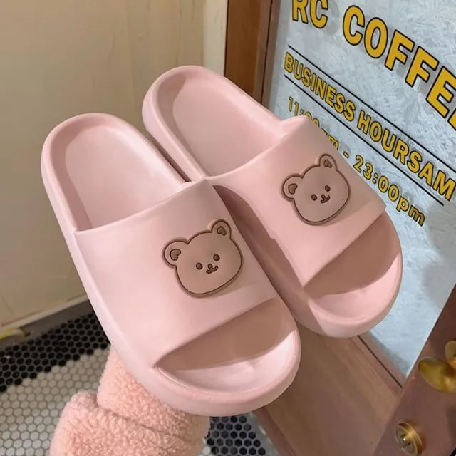 Experience Luxury at Home with Beary Cute Open-Toe Slippers