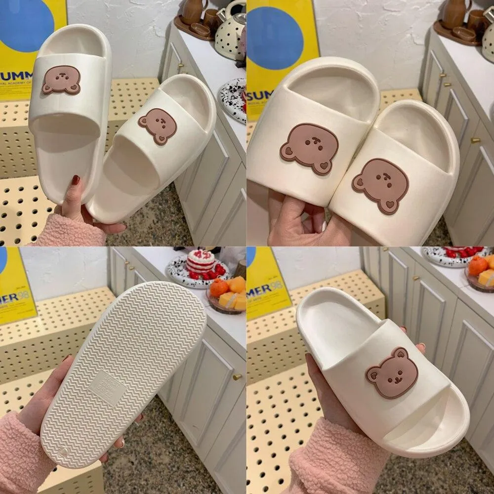 Experience Luxury at Home with Beary Cute Open-Toe Slippers