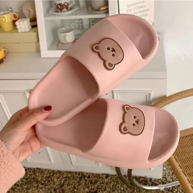 Experience Luxury at Home with Beary Cute Open-Toe Slippers