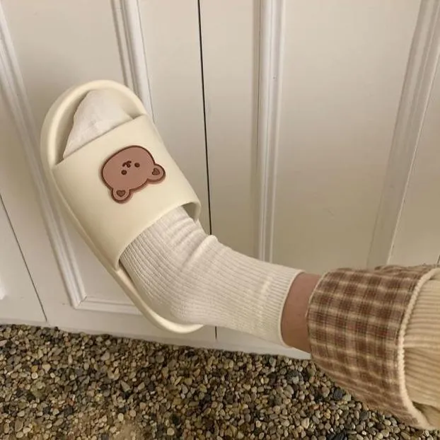 Experience Luxury at Home with Beary Cute Open-Toe Slippers