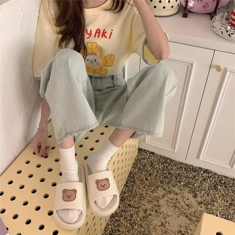 Experience Luxury at Home with Beary Cute Open-Toe Slippers