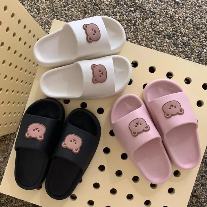 Experience Luxury at Home with Beary Cute Open-Toe Slippers
