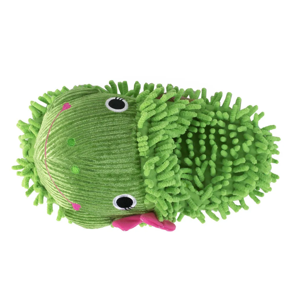 Fuzzy Frog Slippers