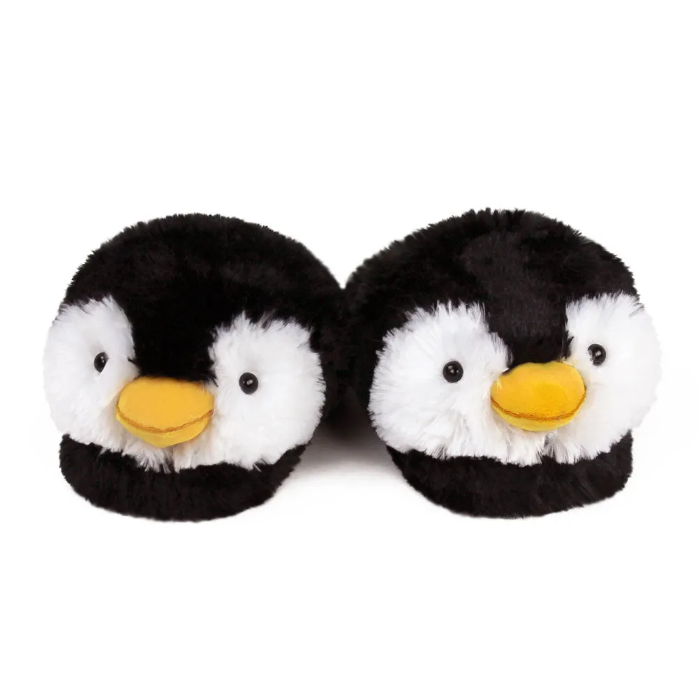 Fuzzy Penguin Slippers