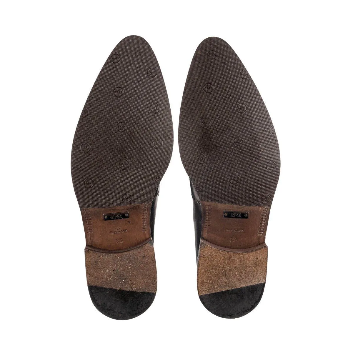 Hugo Boss Formal Slip Ons Leather Black Colour For Men
