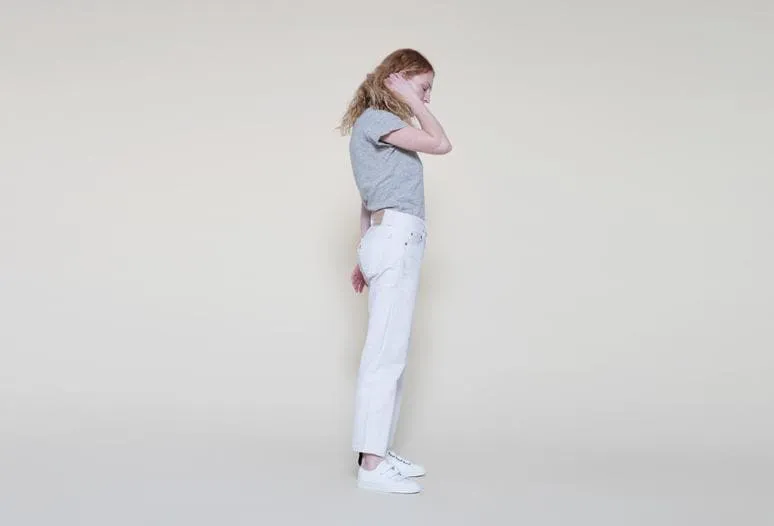 'Keith' vegan-leather sneaker with velcro straps by Good Guys don't Wear Leather - white