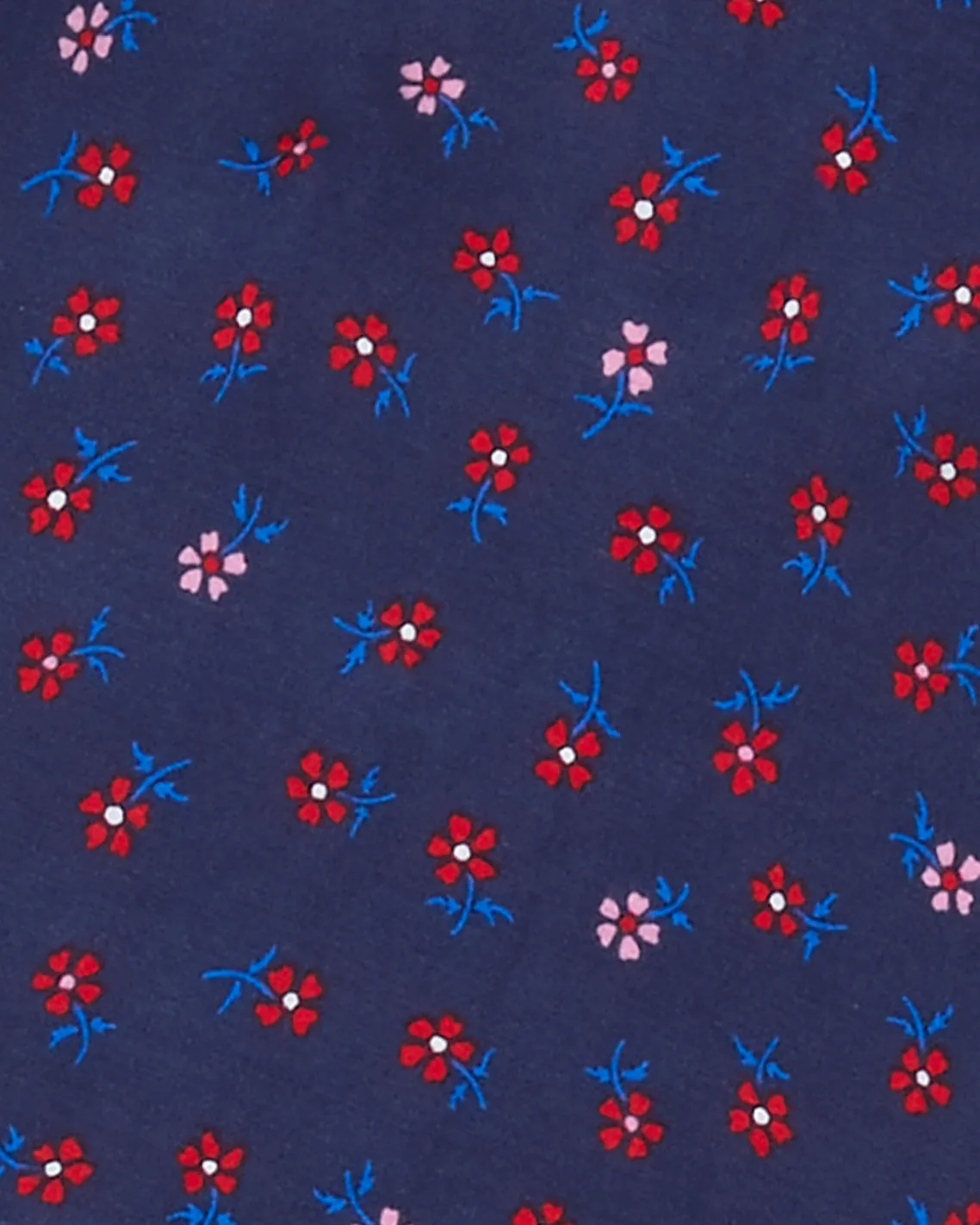 Slit Side Skirt in Falling Daisies